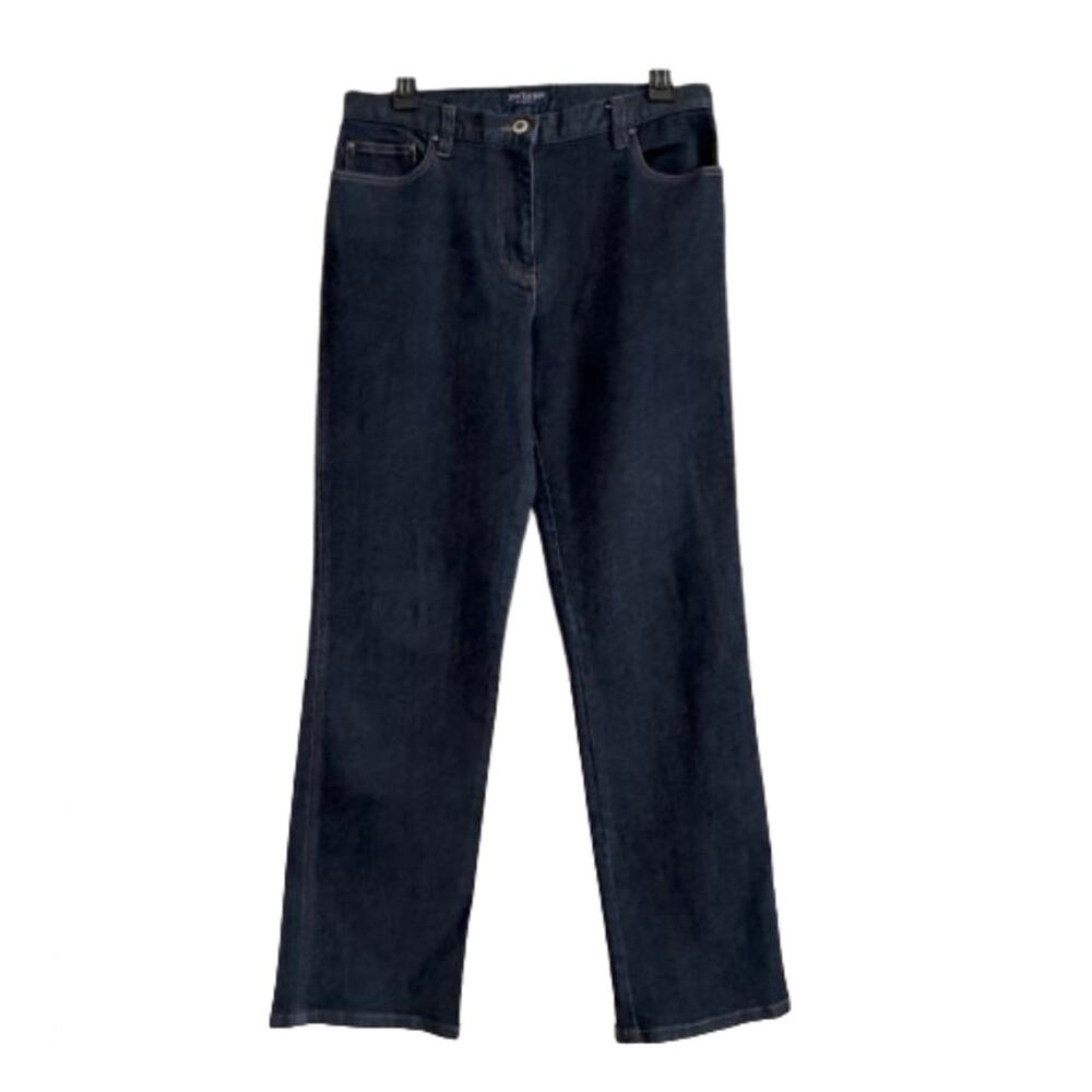 Ann Taylor Women's Straight Leg Jeans - Dark Blue 8R